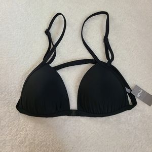 NWT Aerie black bikini top